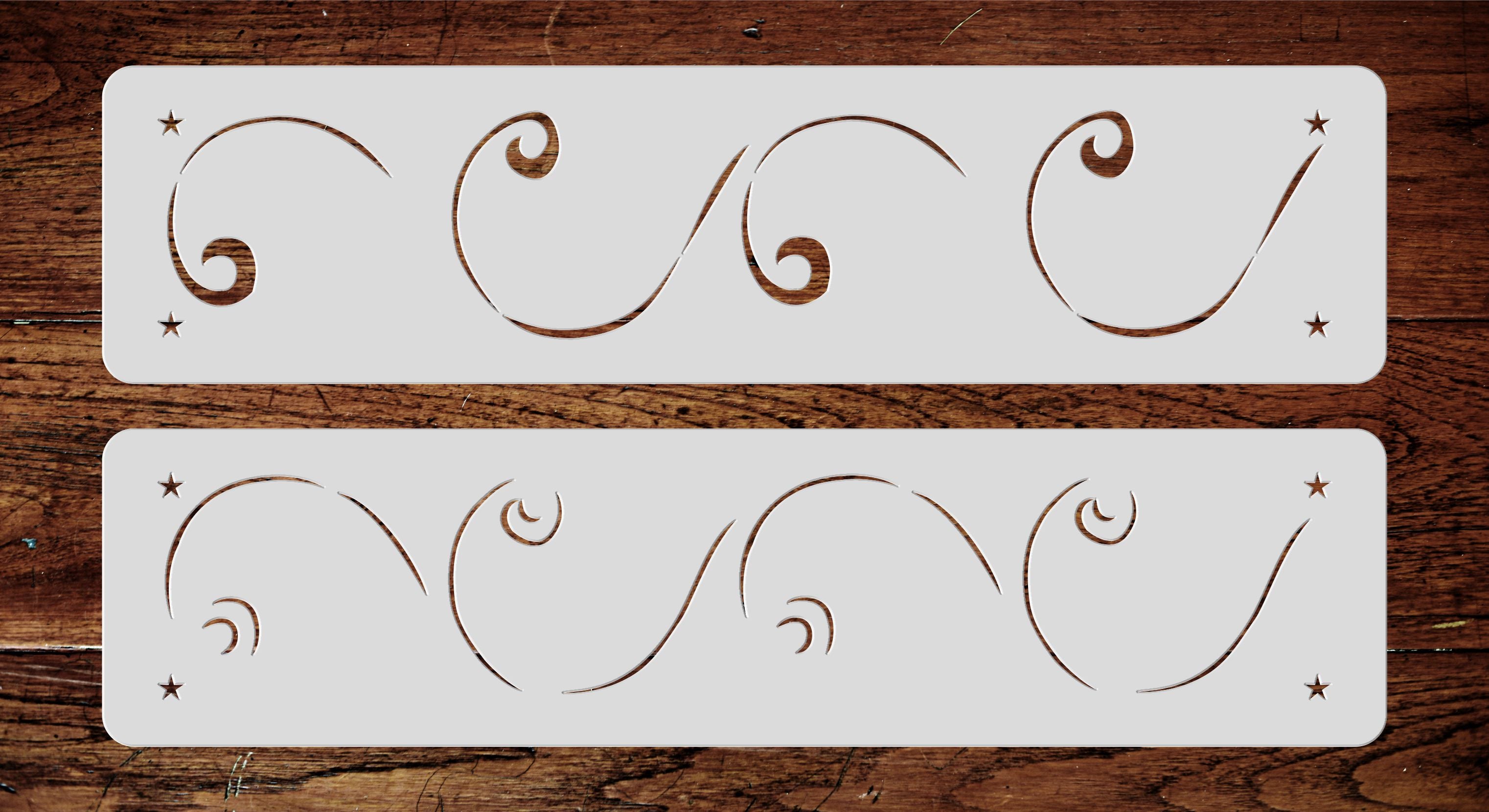 Scroll Stencil- Classic Vintage Art Nouveau Border