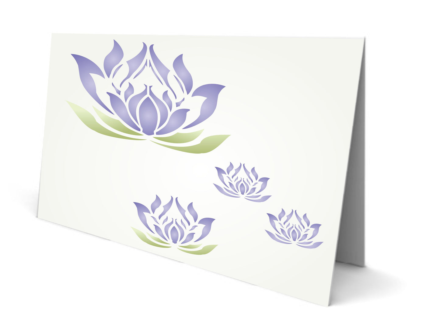 Lotus Flowers Stencil- Large Lotus Flower Mural