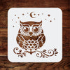 Owl Stencil - Decorative Night Bird Nocturnal Animal Wildlife Birds