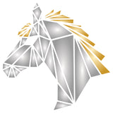 Horse Stencil - Geometric Decor Pony Head