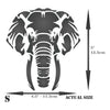 Elephant Head Stencil - African Big Five Animal Wildlife