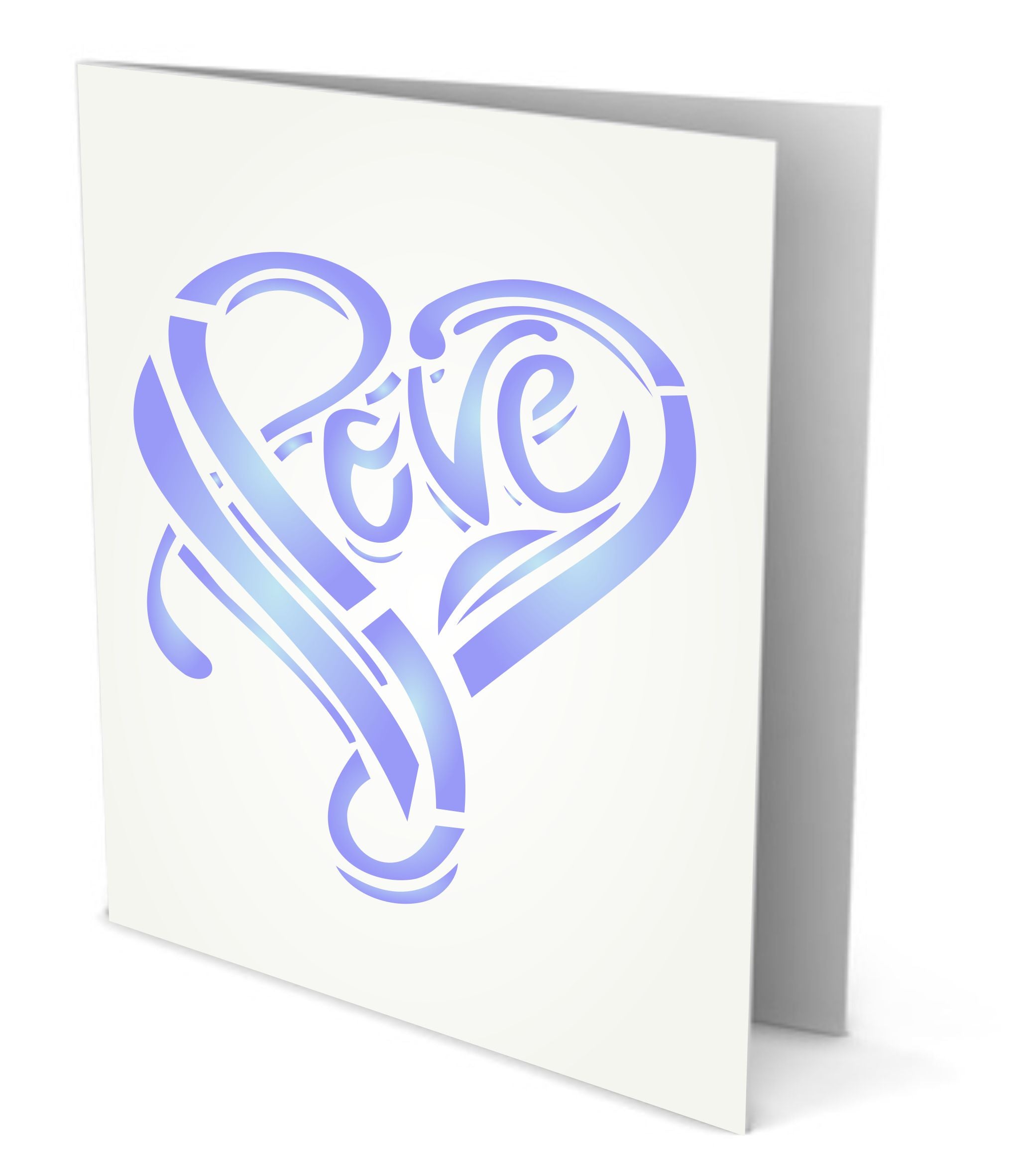 Valentine Love Heart Stencil-Template Valentine Stencils