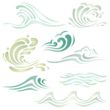 Waves Stencil - Ocean Sea Wave Water Effect