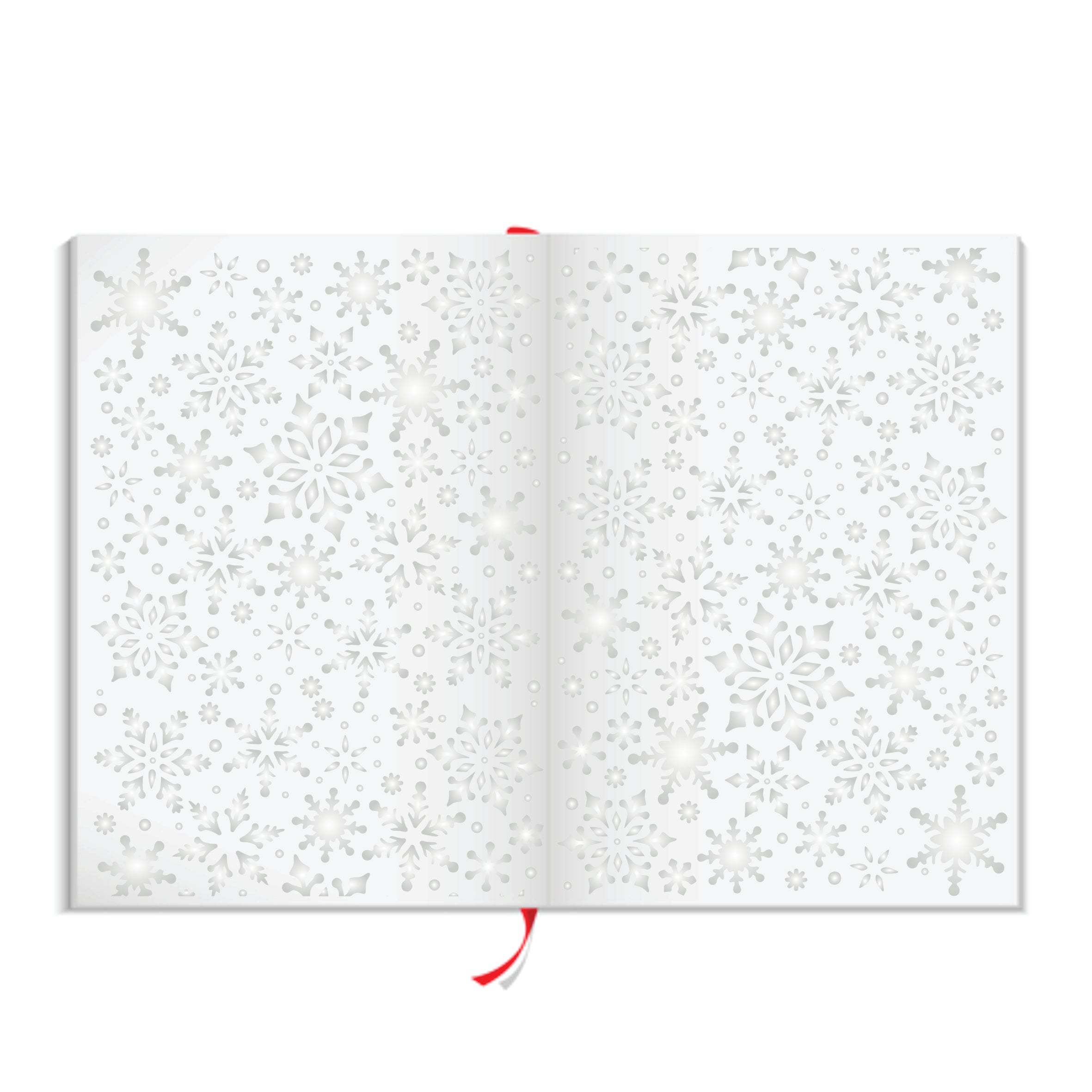 Allover Snowflakes Stencil - Christmas Snowpaper