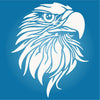 Eagle Head Stencil - Decorative Bird Animal Wildlife