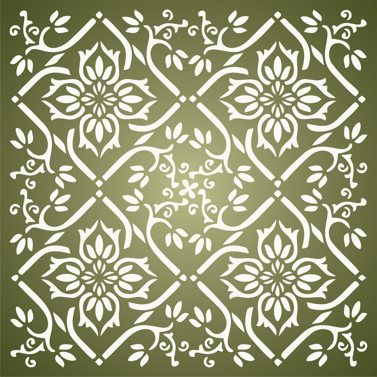 Irish Tile Style Celtic Tile Stencil - Traditional Irish Tile Design | Craft Kreatively US