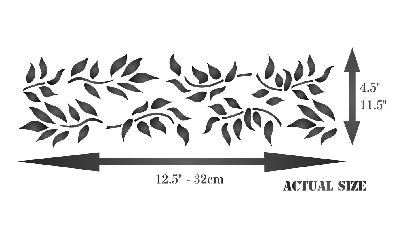 Leaf Stencil- Classic Border Leaves