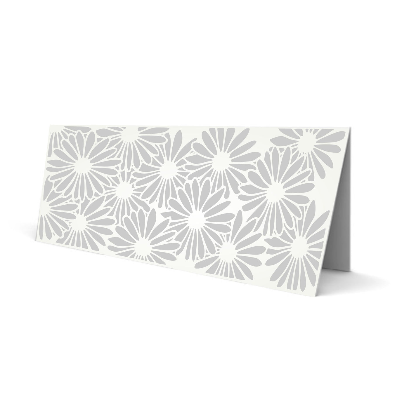 Slimline Daisy Stencil- Flower Daisies Card Making Slimline DiesCards Template