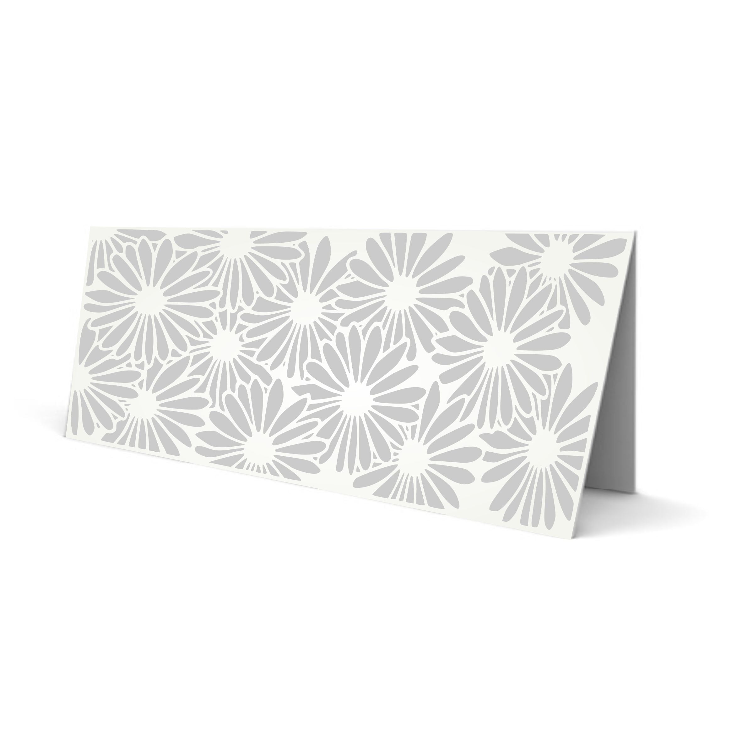 Slimline Daisy Stencil- Flower Daisies Card Making Slimline DiesCards Template