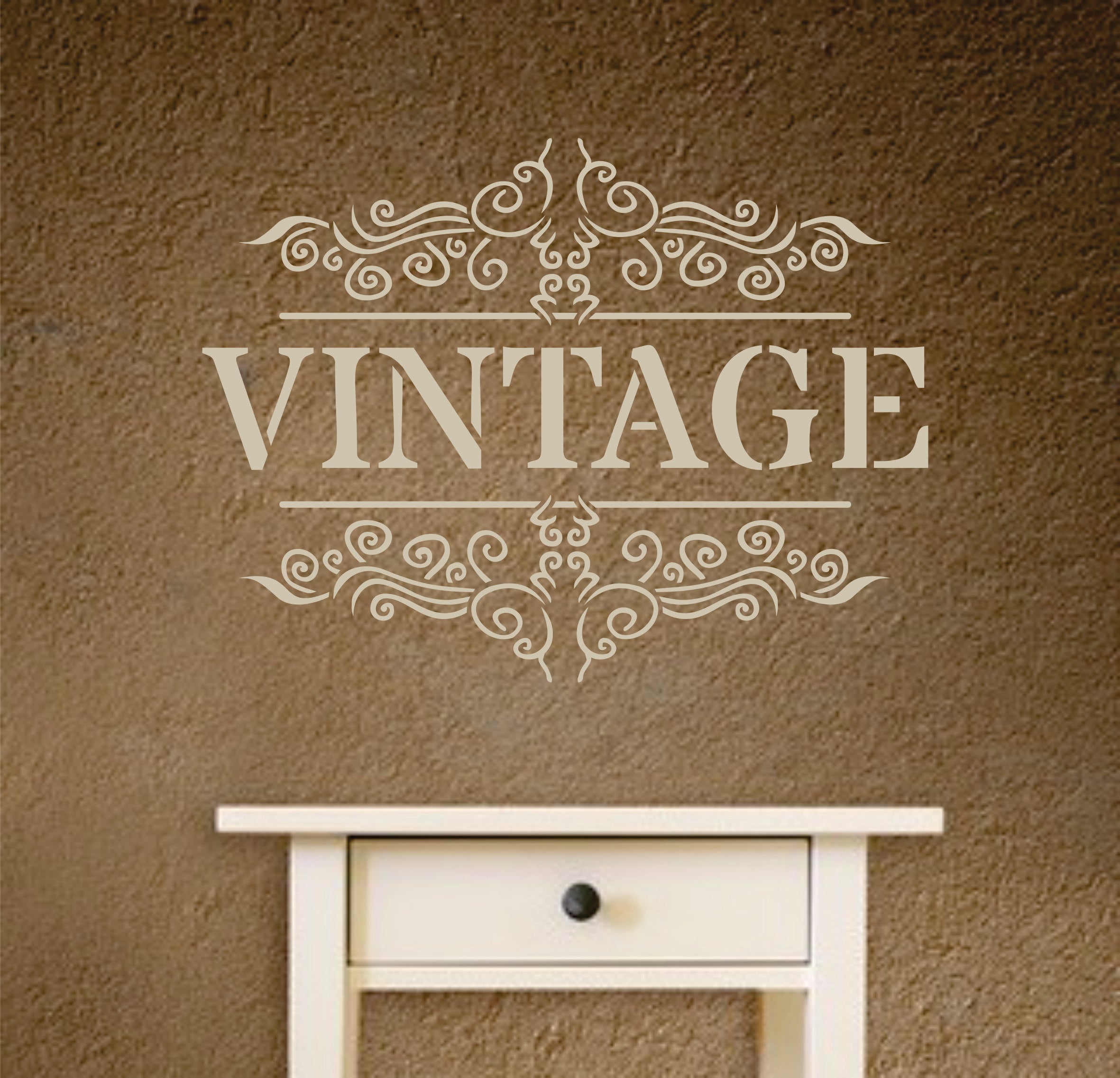 Vintage French Stencil - French Themed Word