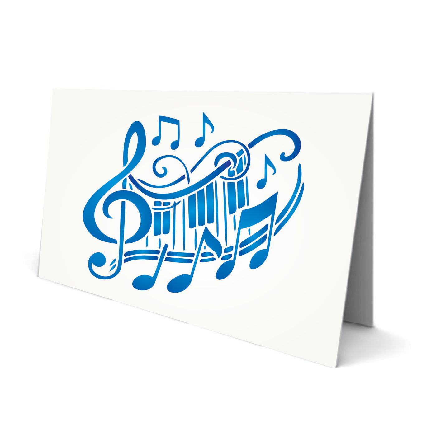 Musical Sign Stencil - Musical Notes Treble Clef