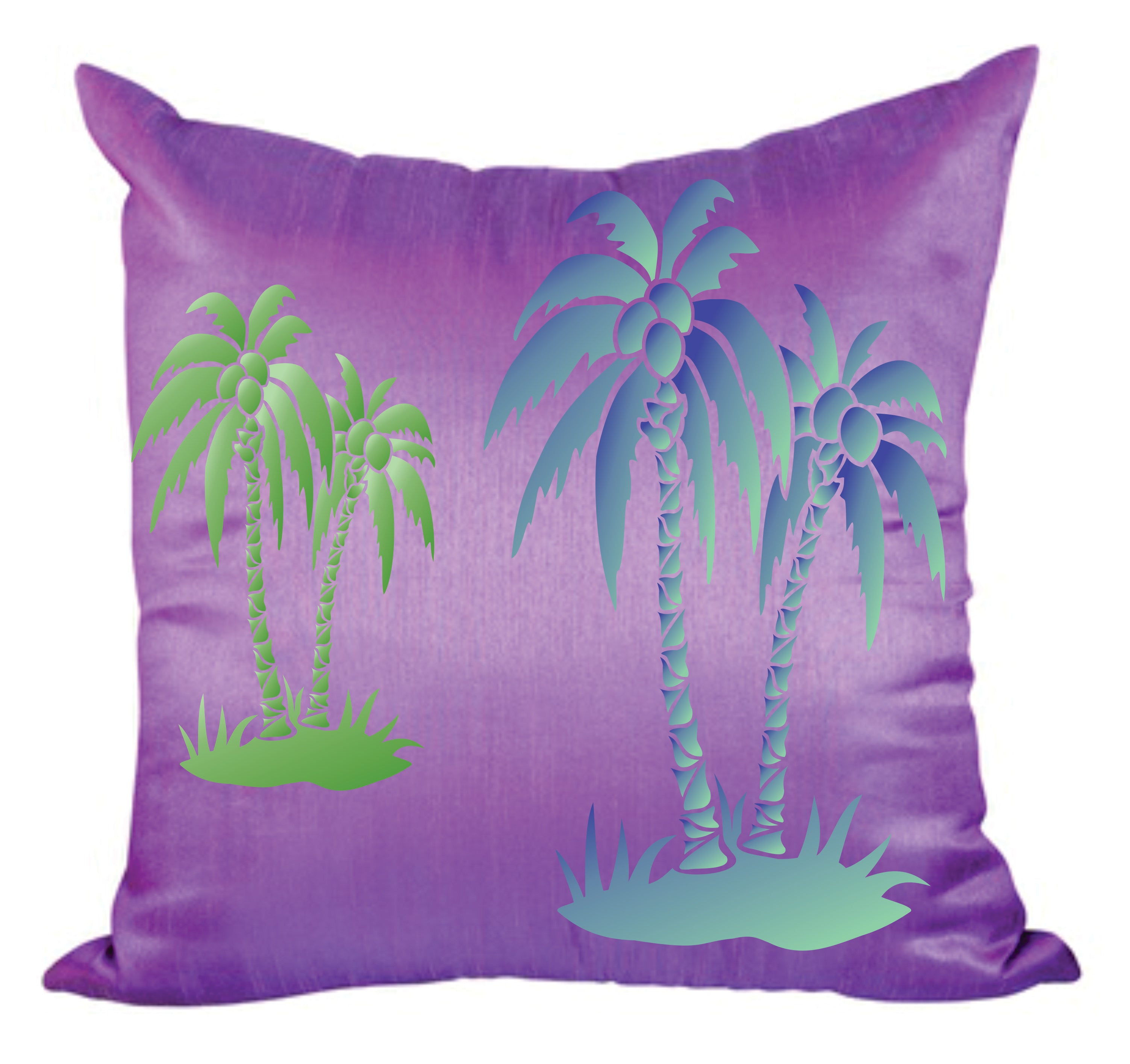 Palm Trees Stencil - Tropical Island Coconut Trees