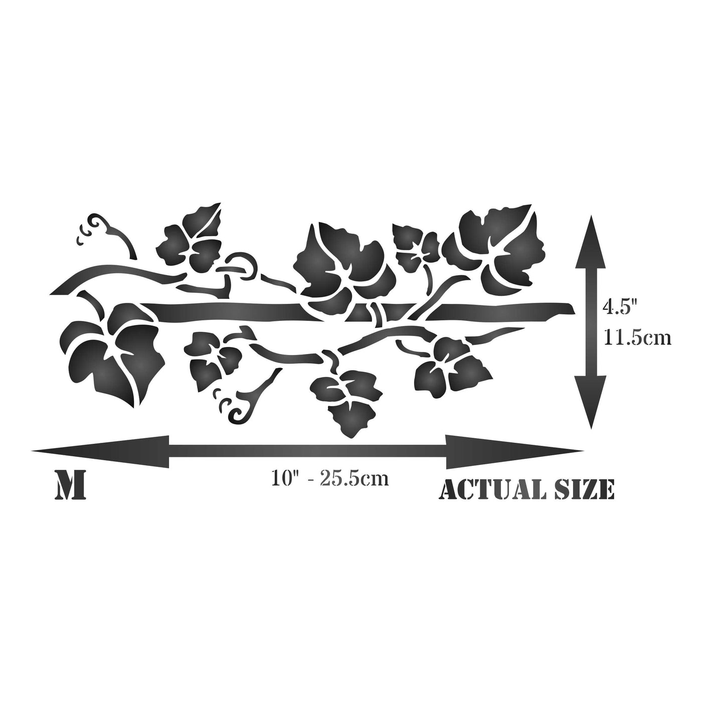 Vine Stencil - Classic Leaf Border