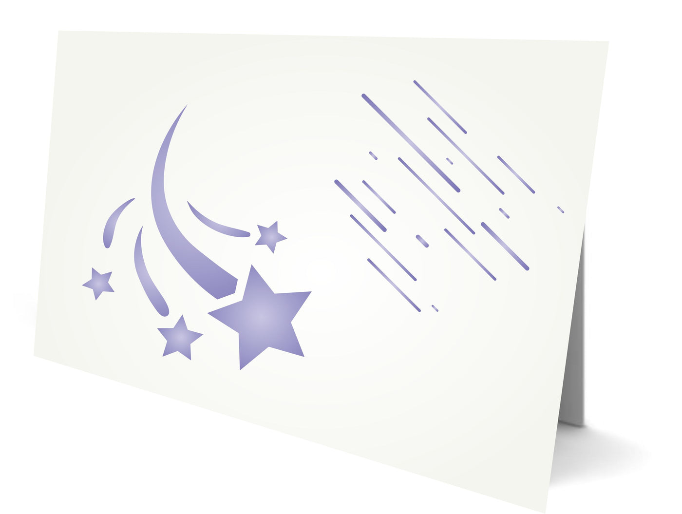 Shooting Stars Stencil - Celestial Shooting Star