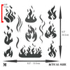 Flames Stencil - Fire Flame Smoke Burn Blaze Bonfire