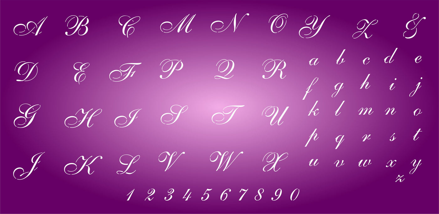 Cursive Letter - Letters Alphabet ABC Font