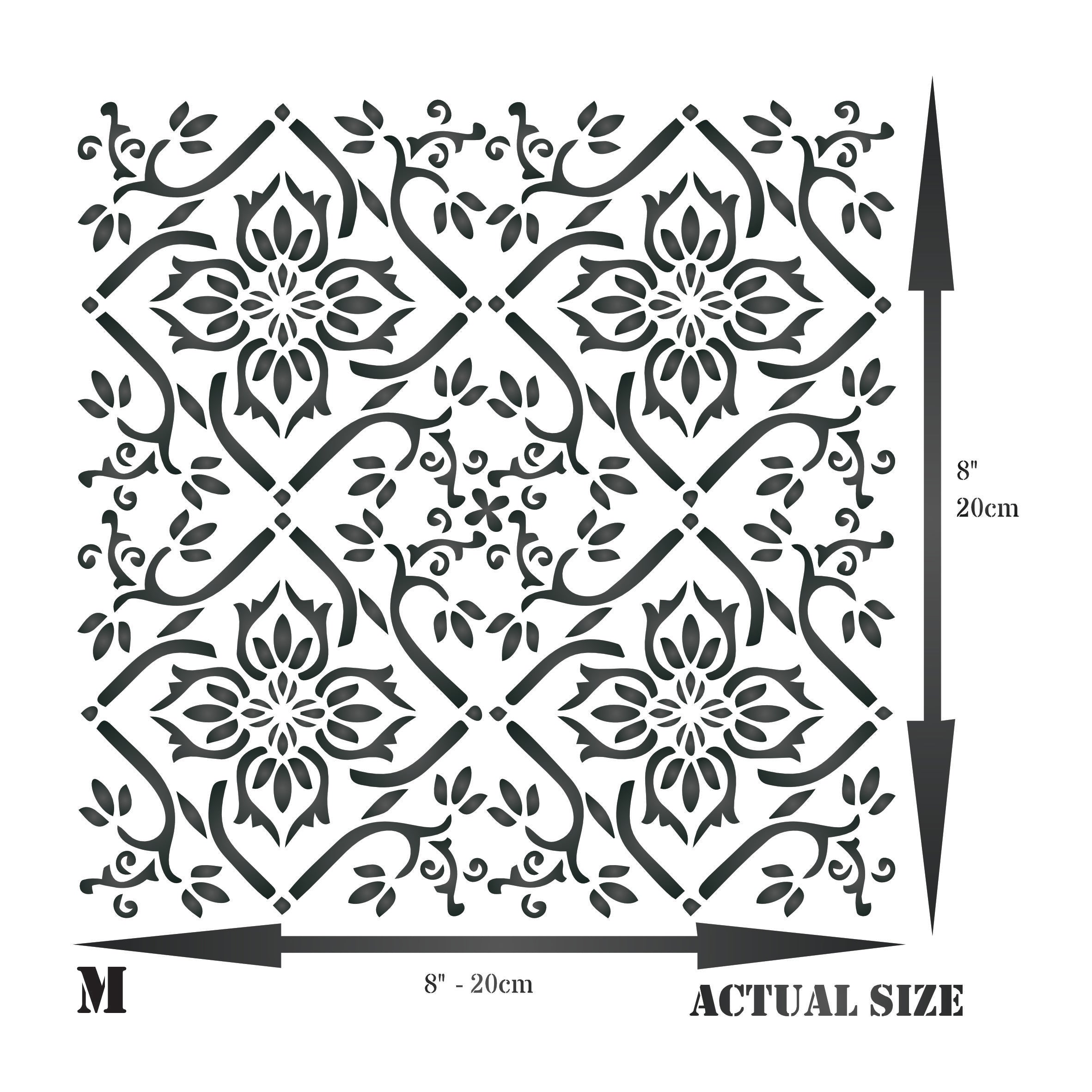 Celtic Tile Stencil - Traditional Irish Tile Design