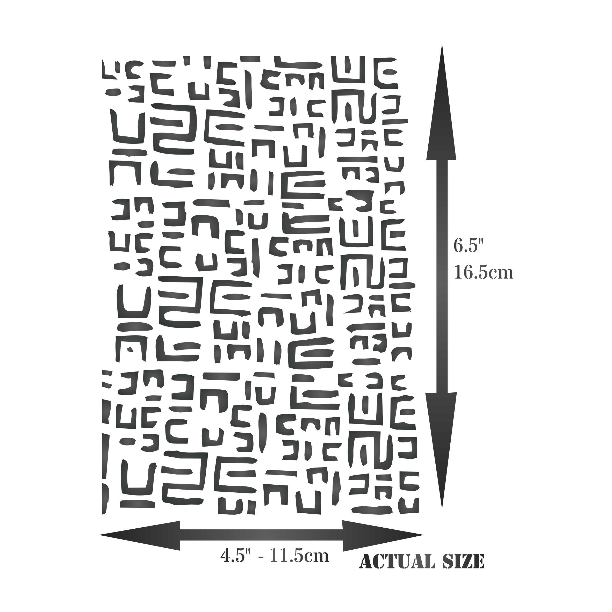 Mudcloth Layering Stencil- Layering use to add Texture and Design