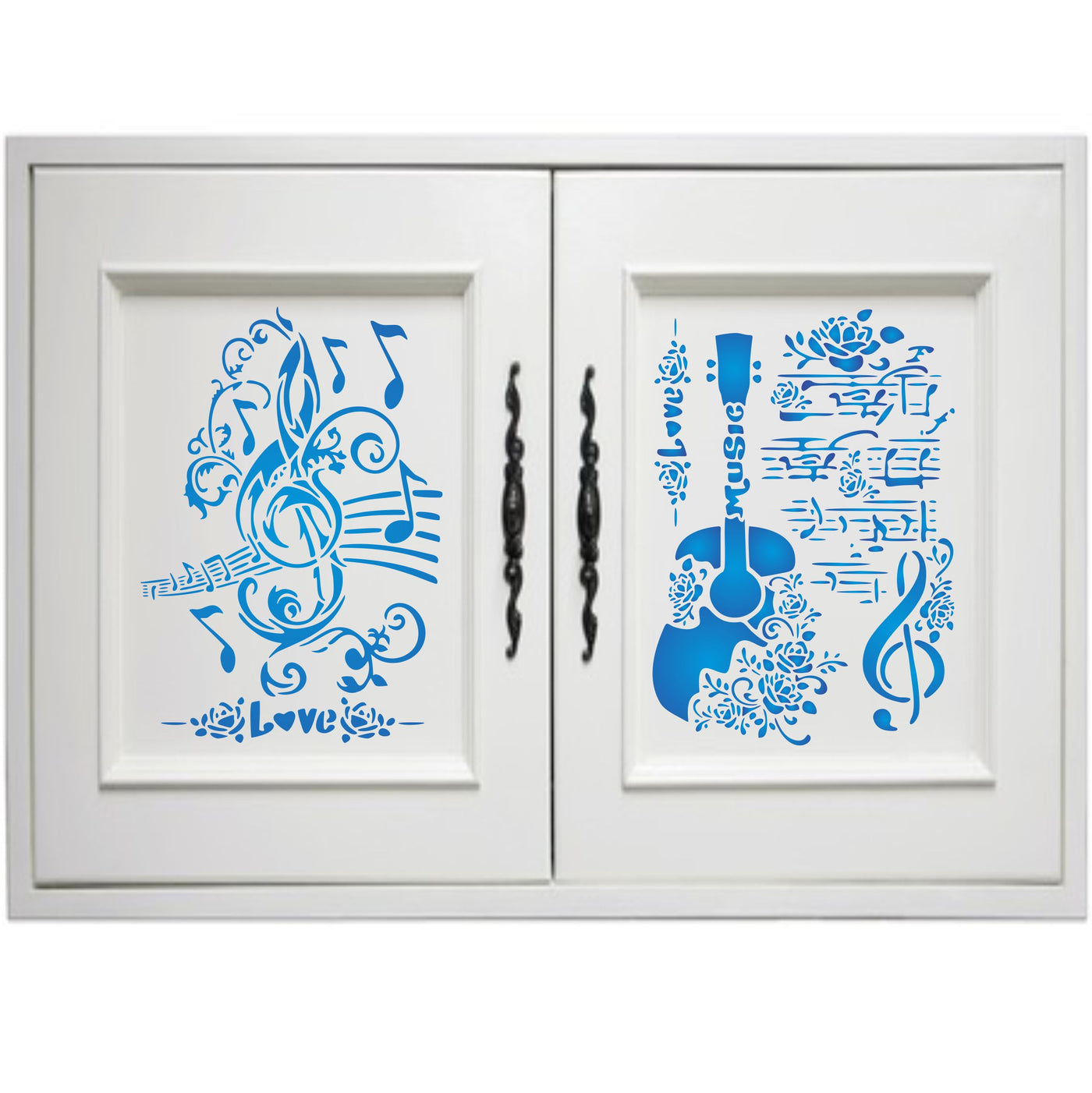 Music Stencil (2pc) - Use Layering to add Texture and Design