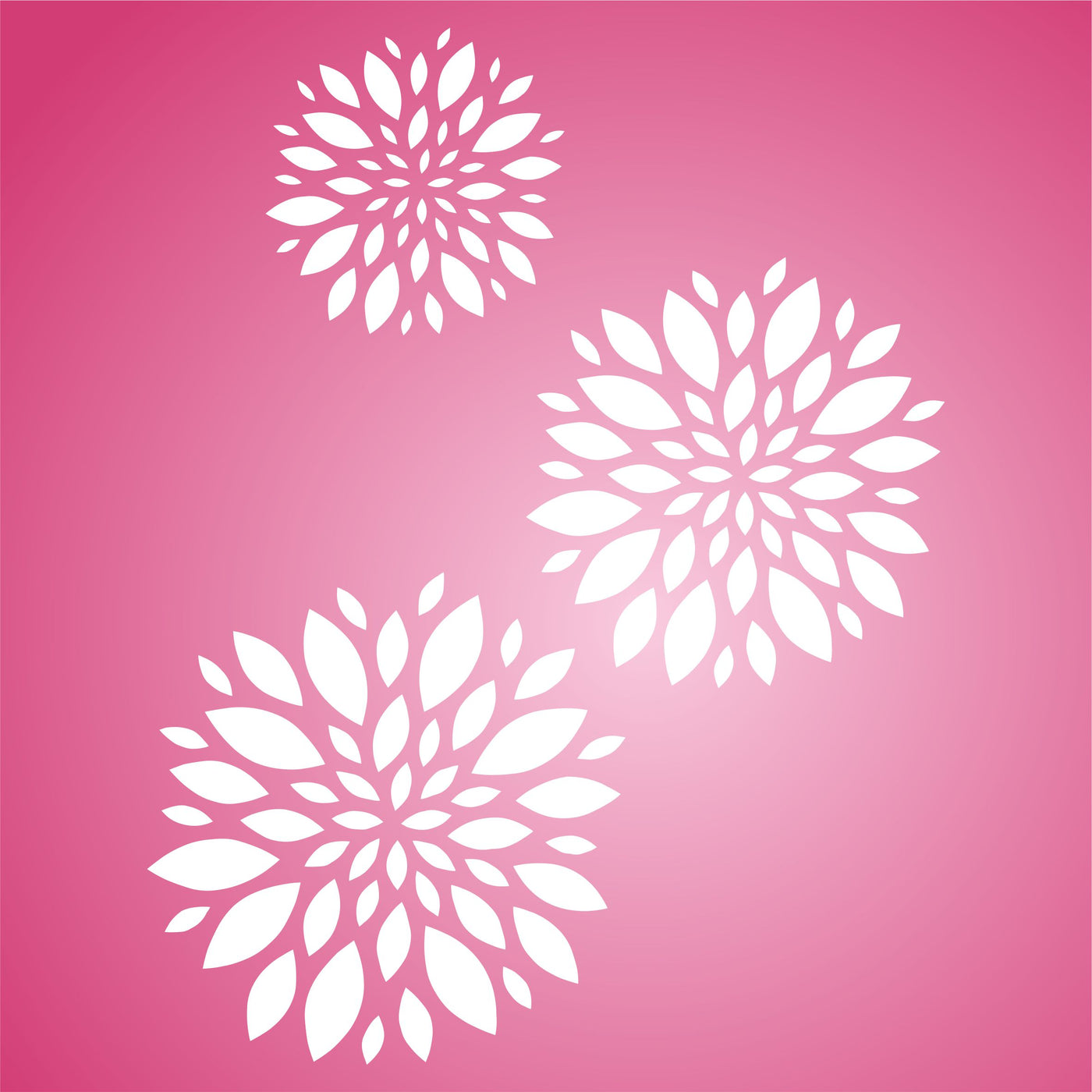 Flower Pattern Stencil - Allover Flower Pattern Template