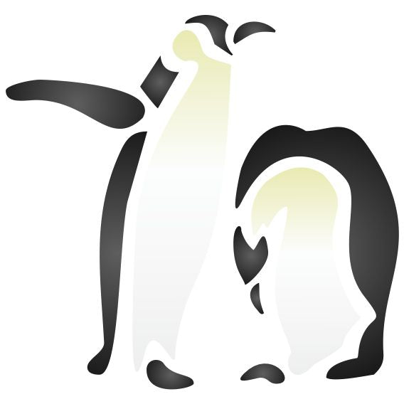 Penguin Stencil - Arctic Animal Bird Antarctic