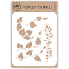 Leaf Stencil- Leaves Vines Painting Cards
