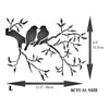 Love Birds Stencil - Love Bird on a Branch