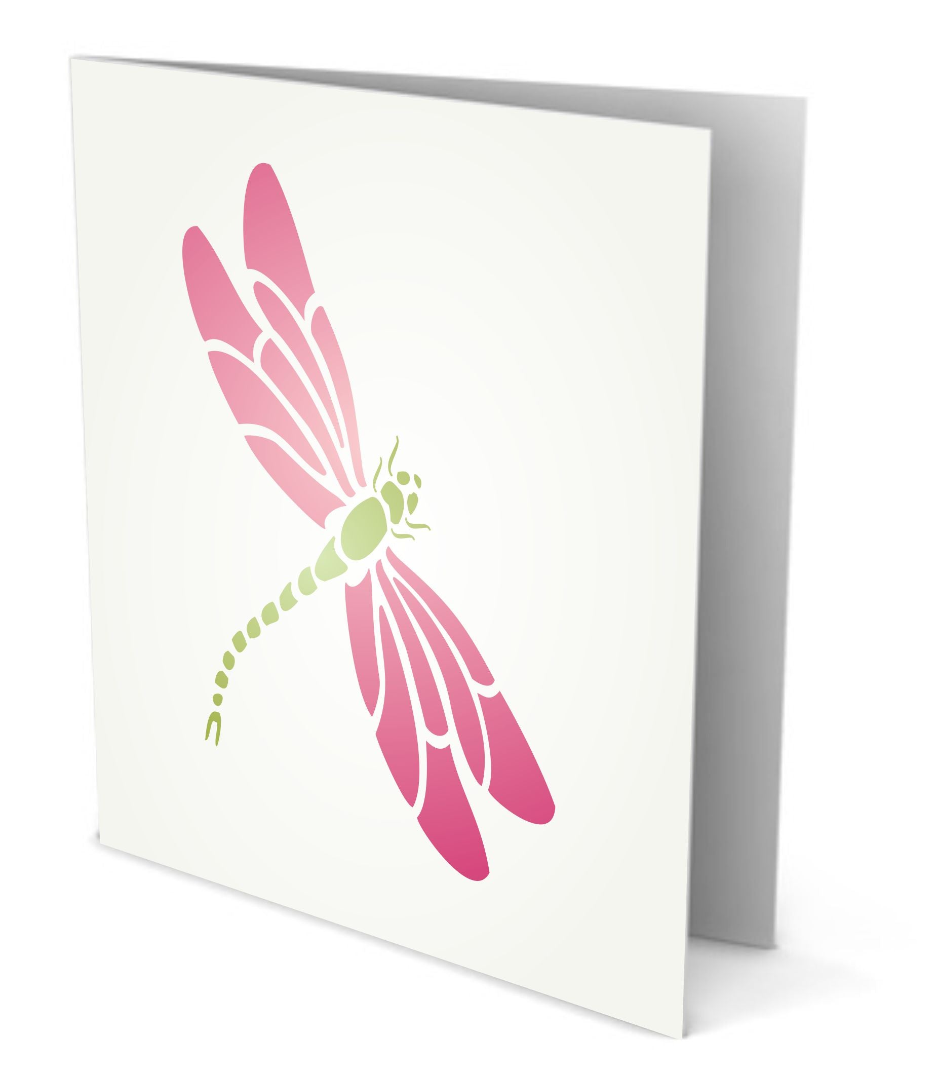 Dragonfly Stencil - Insect Bug Art Decor Cards