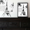 Eiffel Tower Stencil - Scenery Mask Backdrop Paris Landmark