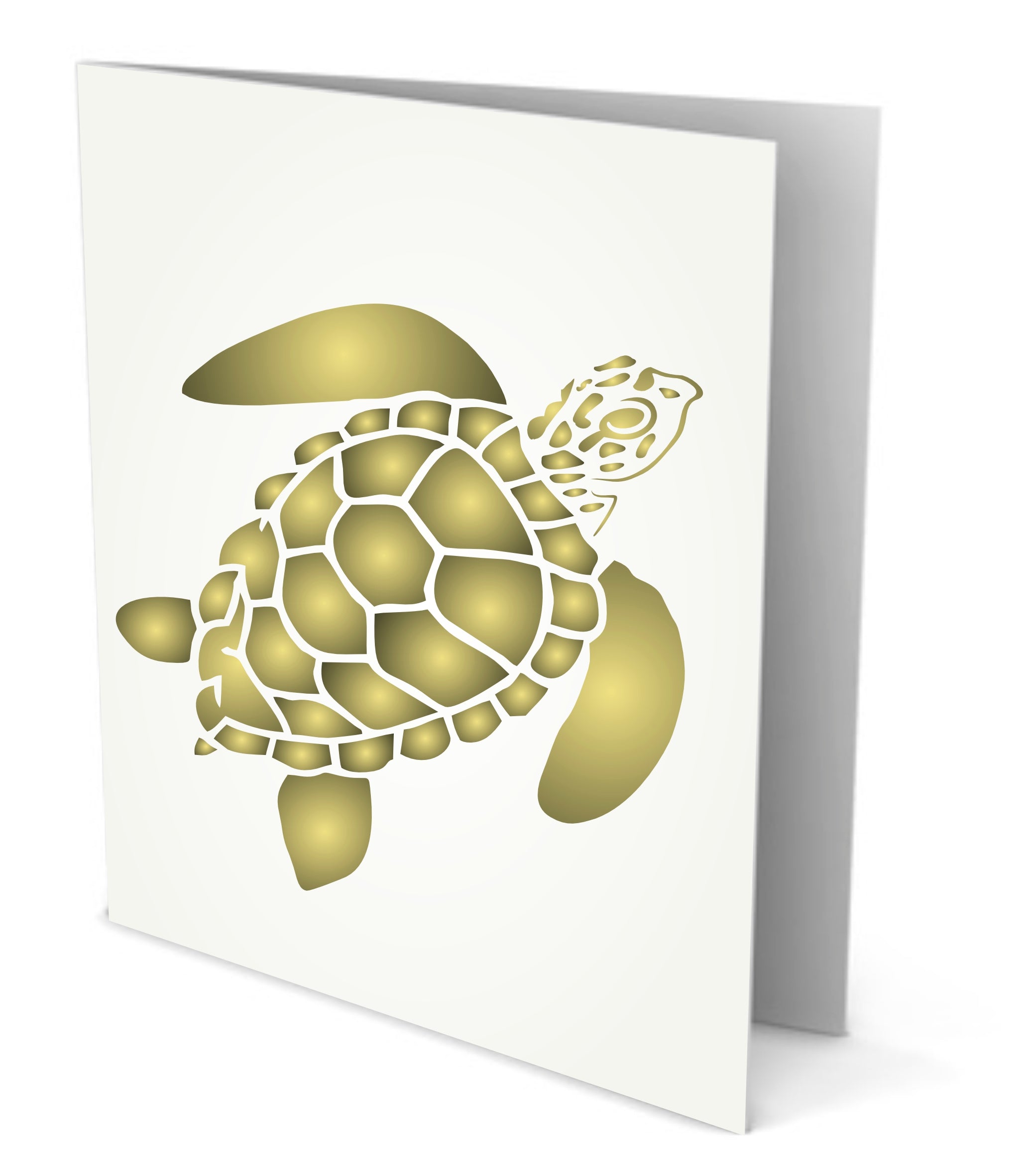 Turtle Stencil - Sea Ocean Nautical Seashore Reef Fish