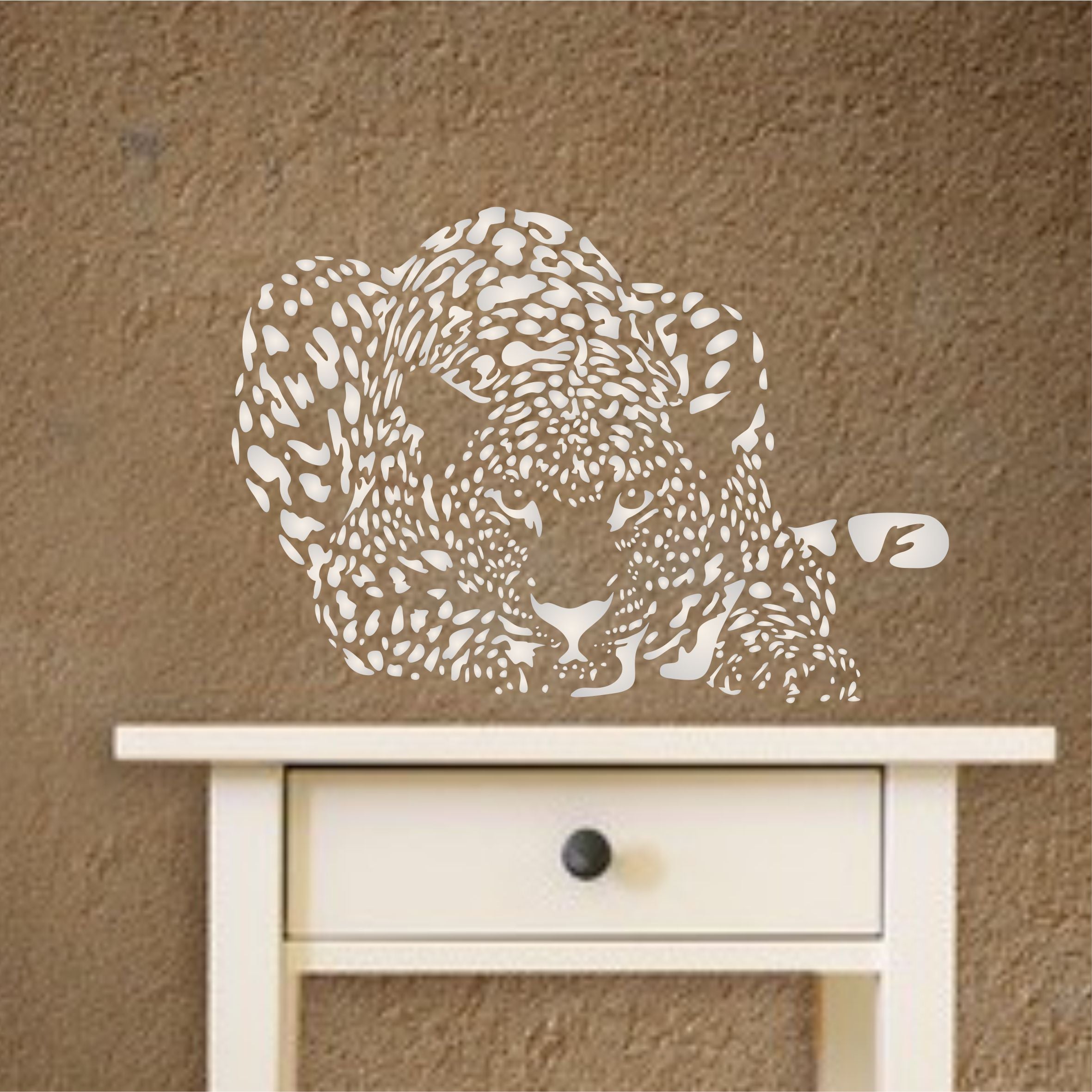 Leopard Stencil - African Big Five Animal Wildlife