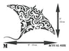 Manta Ray Stencil - Maori Tribal Tattoo Stingray Devil Fish