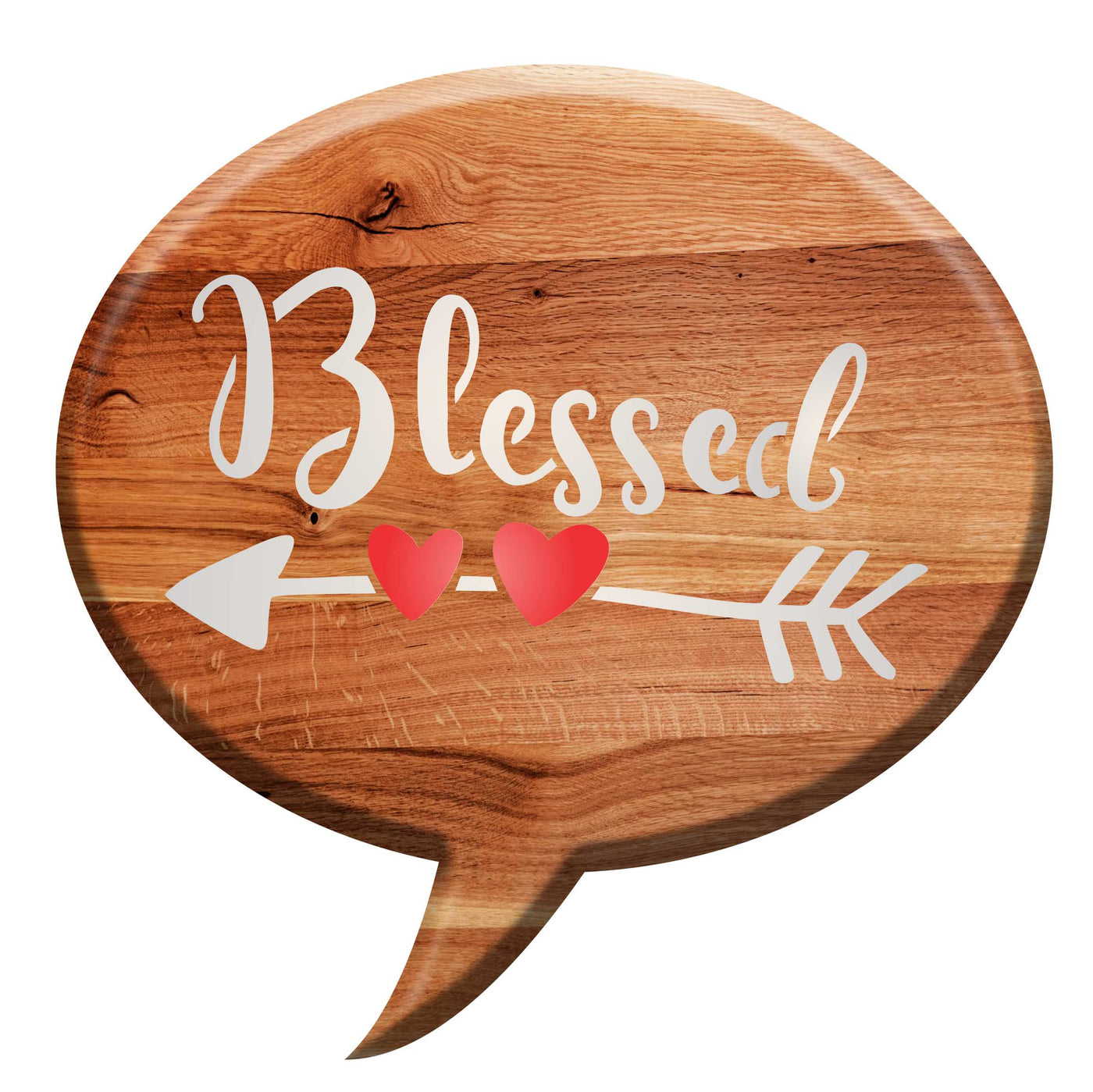 Blessed Stencil - Religious Christian Quote Label Sign Word