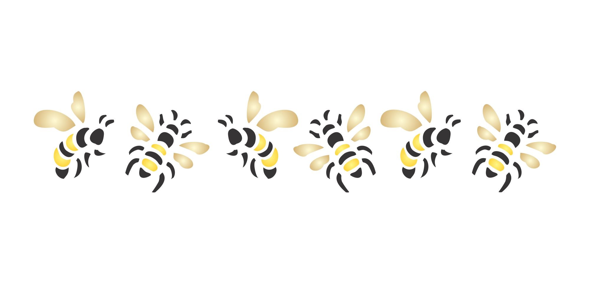 Bee Stencil- Insect Bug Bees Border