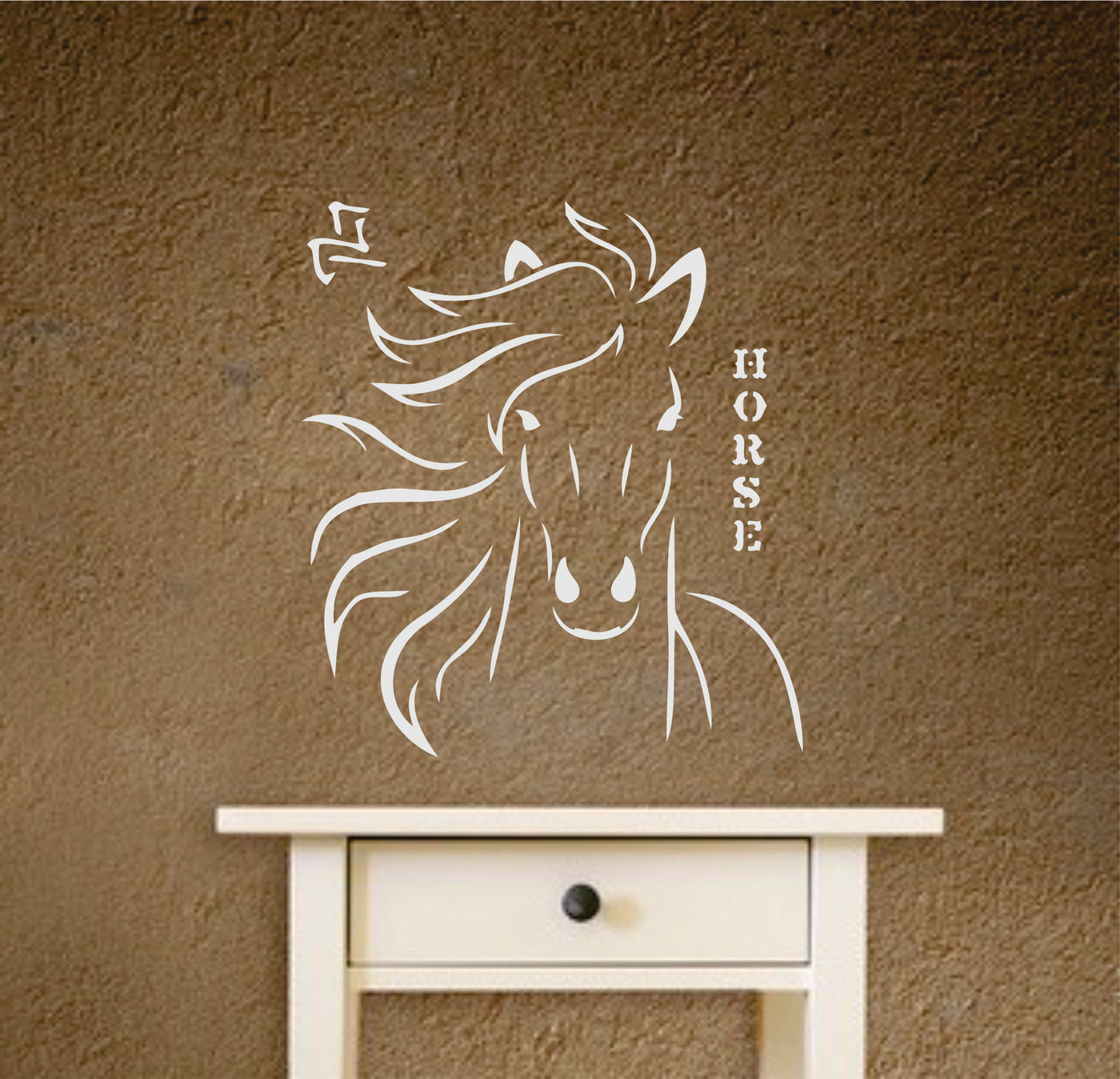 Horse Head Stencil - Animal Farm Chinese Year of The Horse