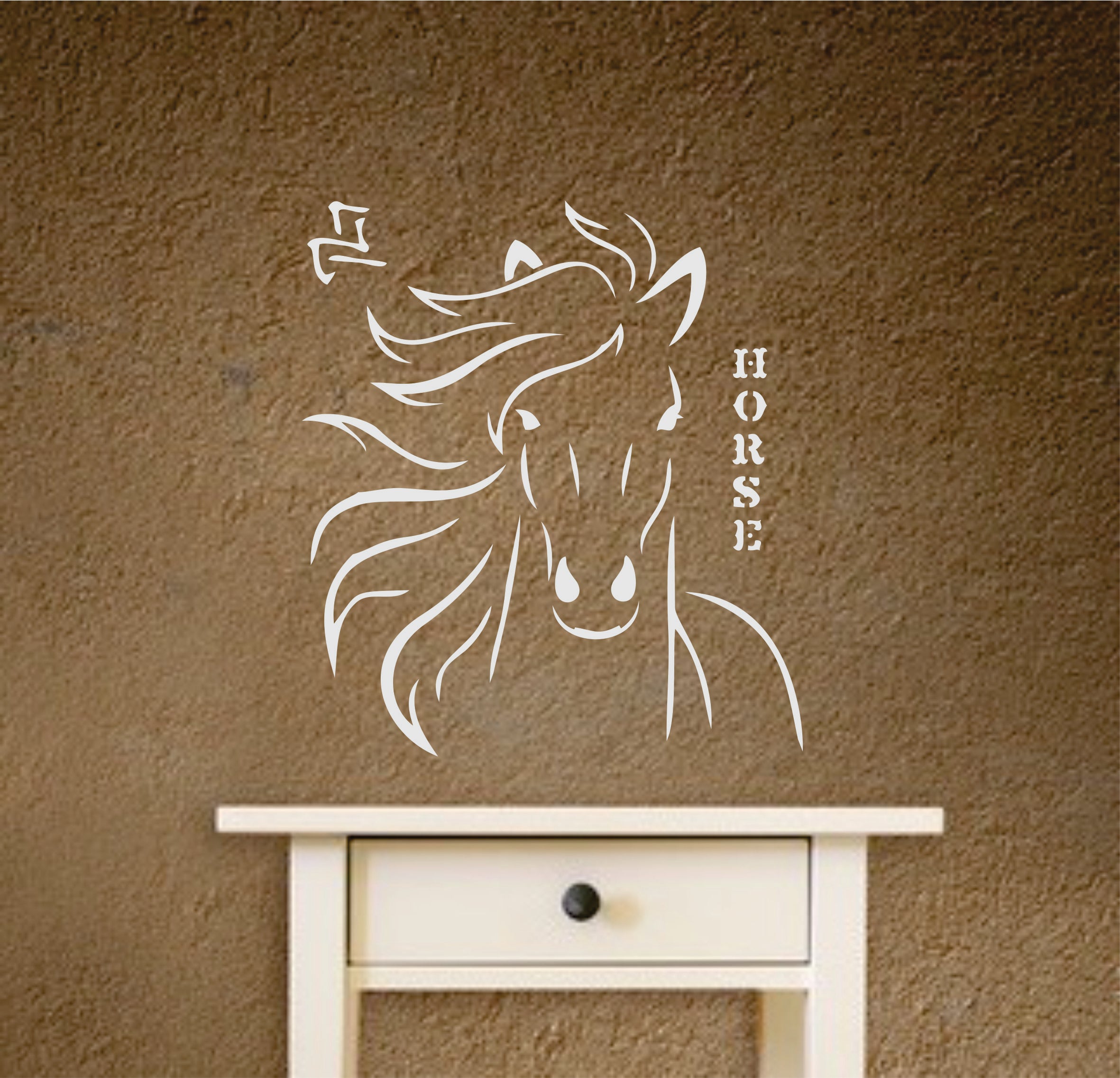 Horse Head Stencil - Animal Farm Chinese Year of The Horse