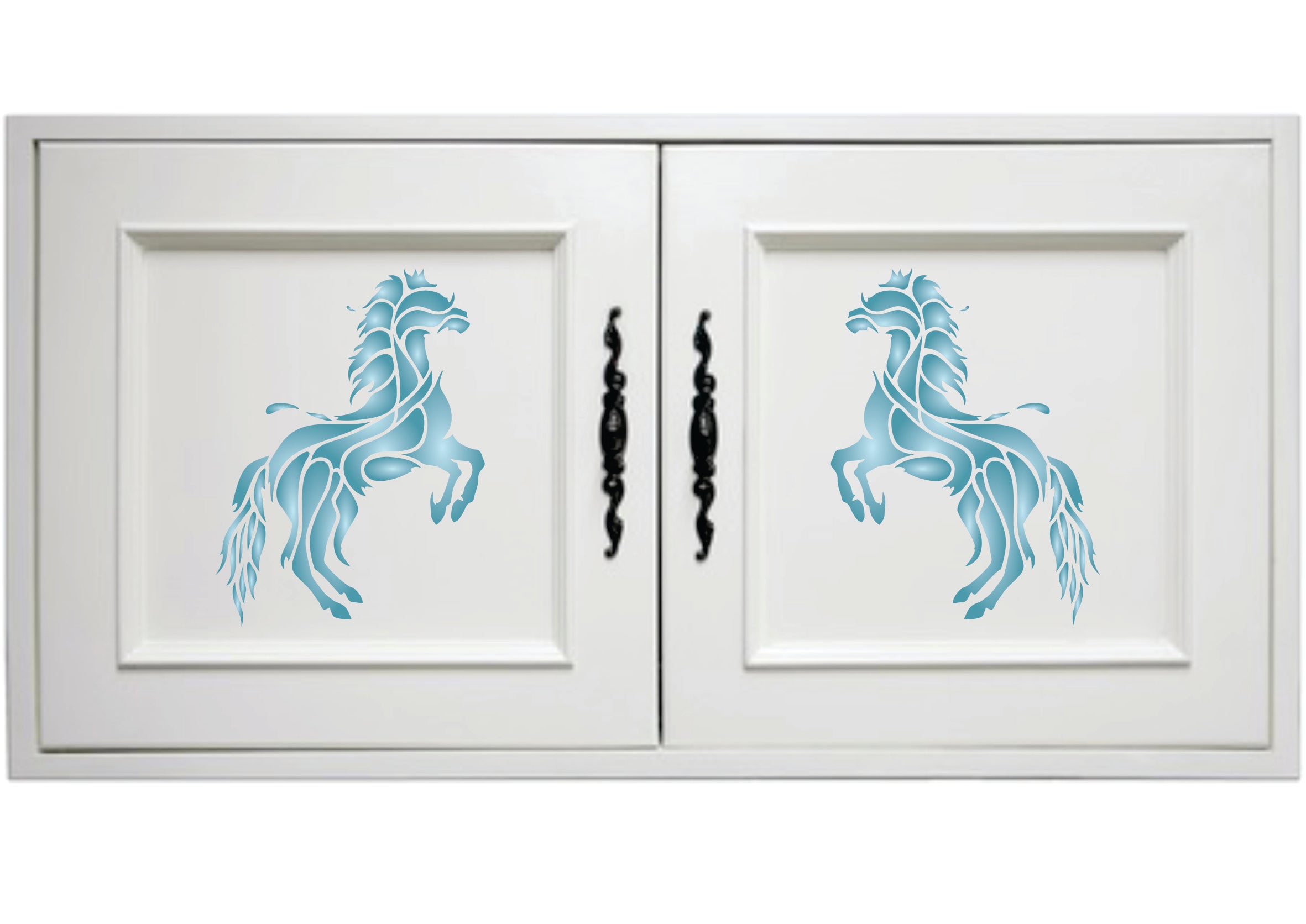 Horse Stencil - Geometric Decor Stylized Pet Animal