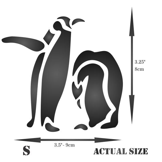 Penguin Stencil - Arctic Animal Bird Antarctic