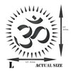 OM Stencil - AUM Indian Mantra Sanskrit Hindu Spiritual