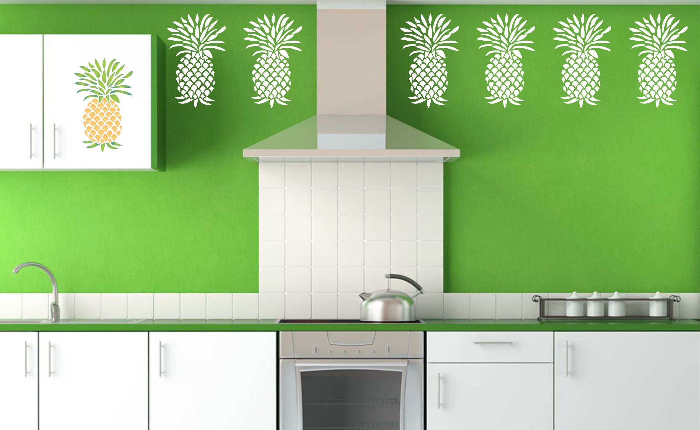 Pineapple Stencil- Classic Fruit Kitchen