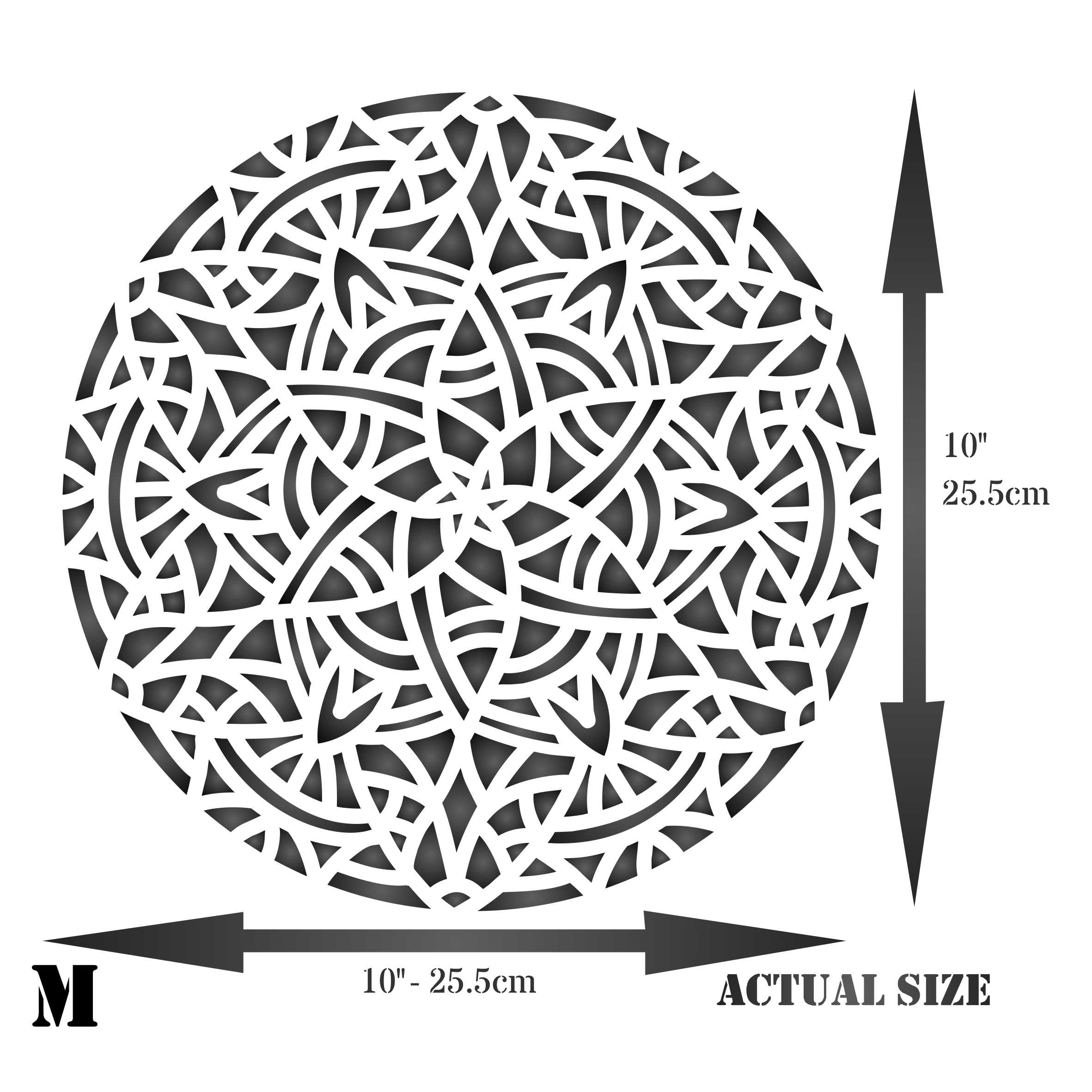 Arabic Mandala Stencil- Islamic Mosaic Arabic Geometric Design