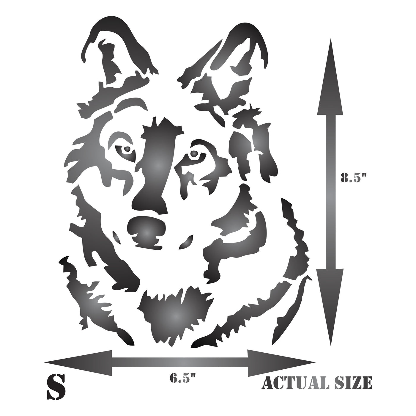 Wolf Stencil - Dog Wild Animal Wolf Head