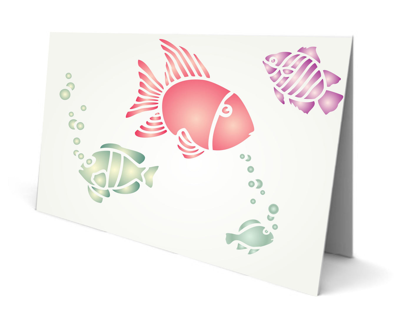 Tropical Fish Stencil - Scrapbooking Tropical Fish Decor