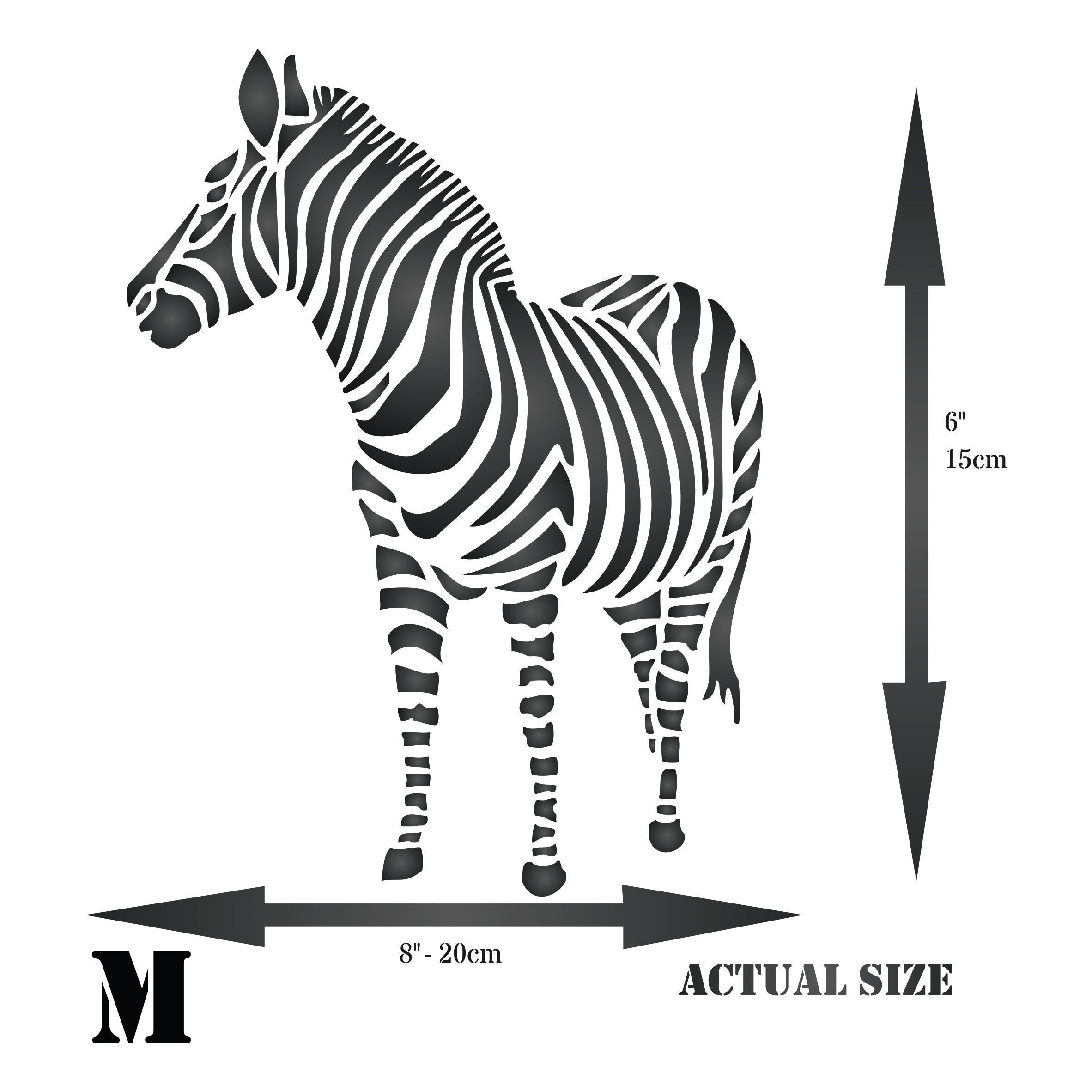 Zebra Stencil- African Wild Animal