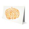 Fancy Pumpkin Stencil - Decorative Halloween Thanksgiving Vegetable Pumpkin