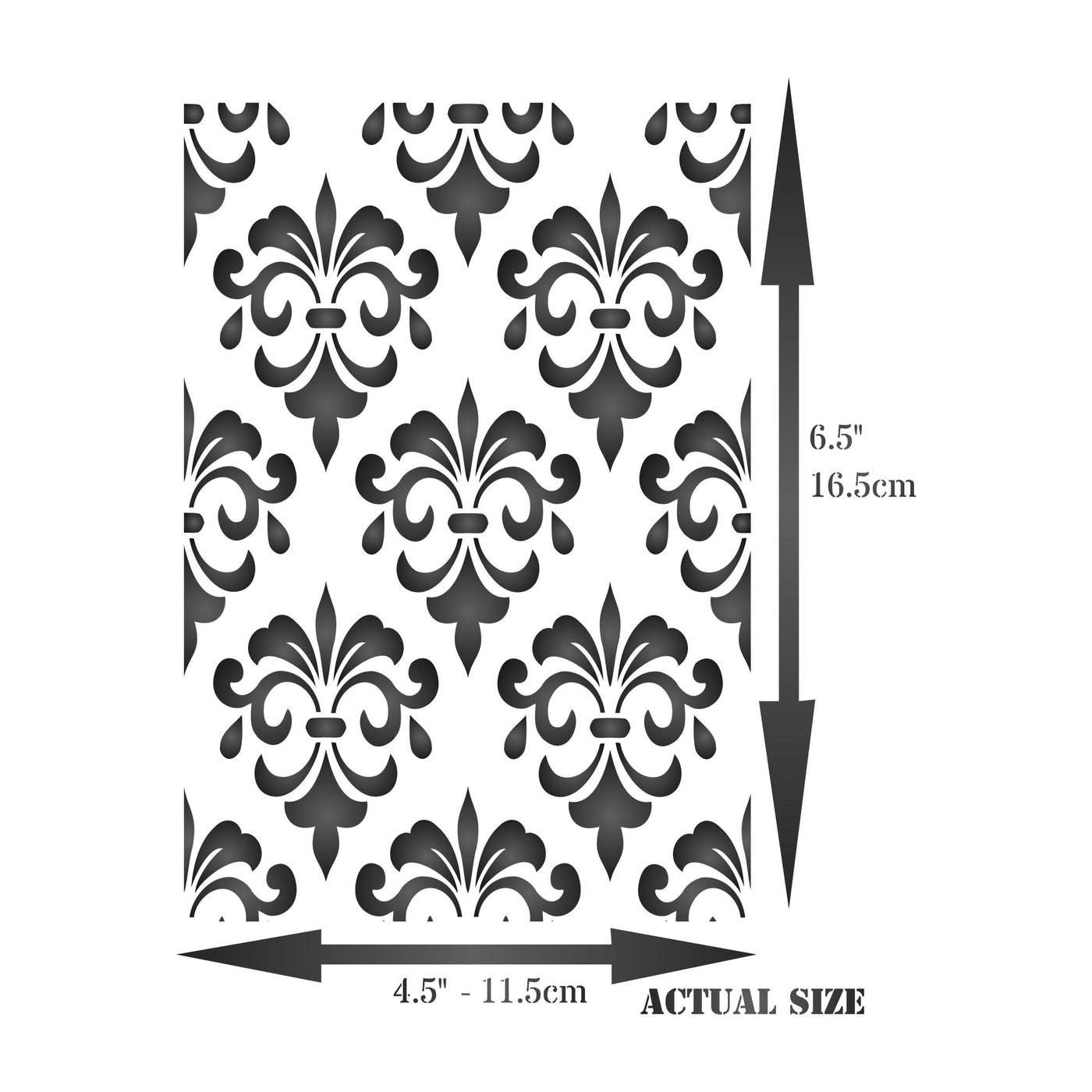 Damask Layering Stencil- Flower Mask use to Add Texture