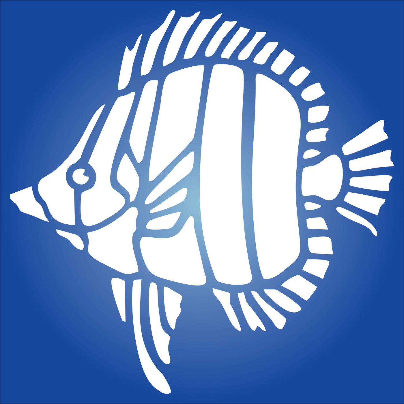 Fish Stencil - Sea Ocean Nautical Seashore Reef Fish