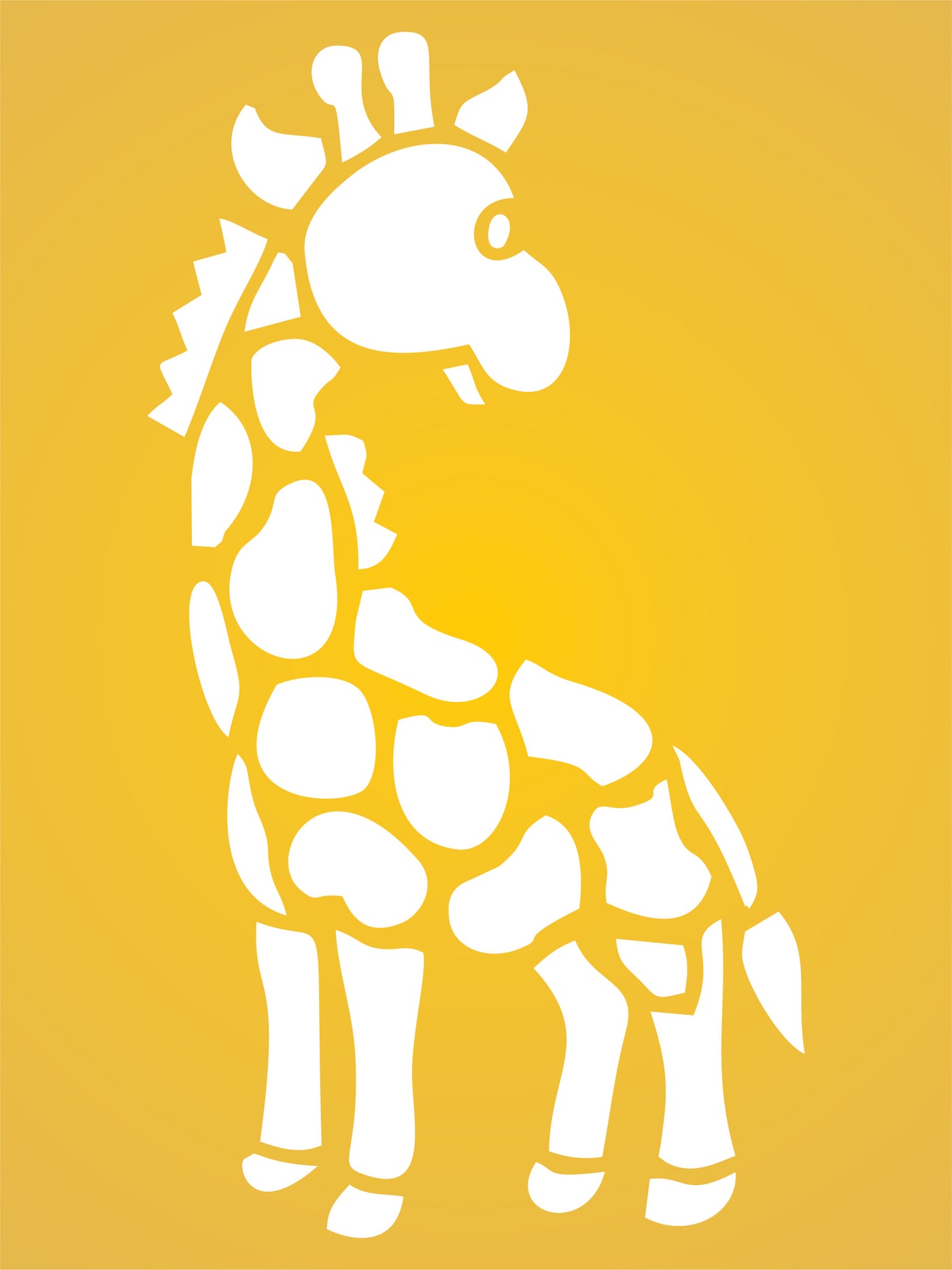 Baby Giraffe Stencil - Nursery Wild Animal Kids