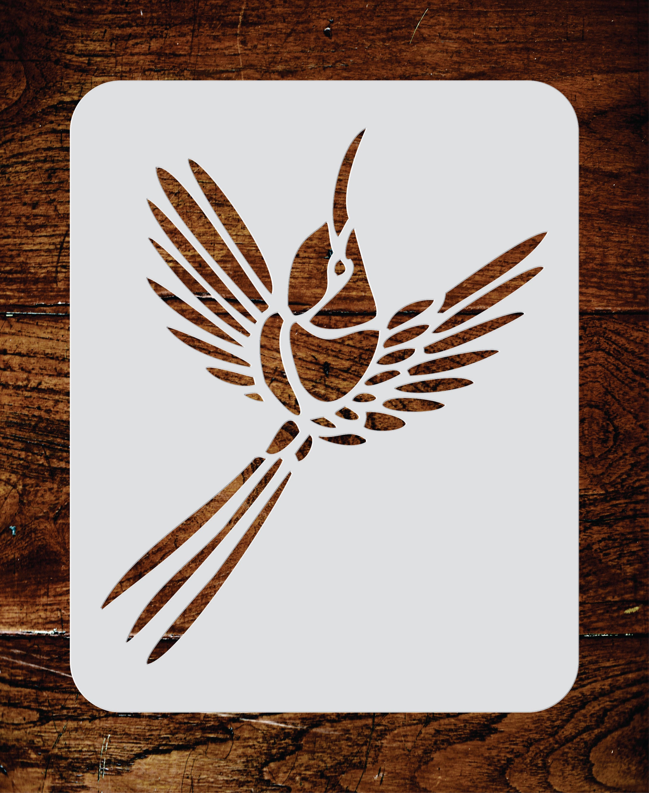 Hummingbird Stencil-Decorative Animal Wildlife Bird