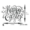 Happy Easter Stencil - Easter Sign Words